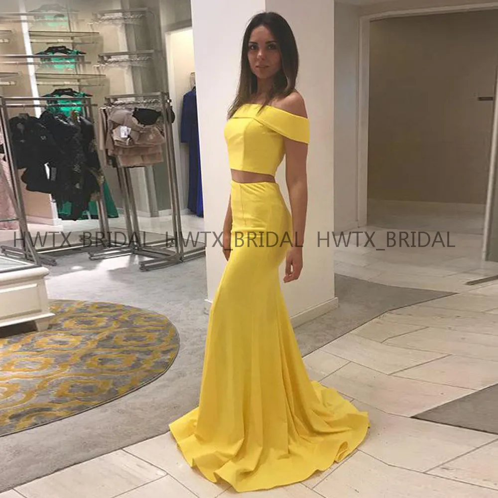 Yellow Long Prom Dresses 2019 Sexy Mermaid Two Pieces Boat Neck Off The Shoulder Satin Formal Party Gown Arabic Dubai Prom Dress
Yellow Long Prom Dresses 2019 Sexy Mermaid Two Pieces Boat Neck Off The Shoulder Satin Formal Party Gown Arabic Dubai Prom Dress