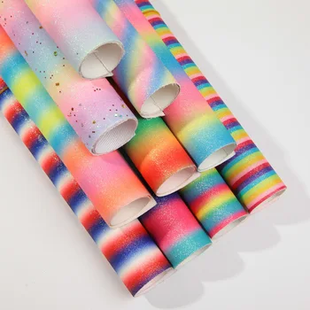 YG3005 Wholesale fashion rainbow faux vinyl glitter leather fabric for bag shoes belt phone case bow DIY craft (91cm*137cm )
YG3005 Wholesale fashion rainbow faux vinyl glitter leather fabric for bag shoes belt phone case bow DIY craft (91cm*137cm )