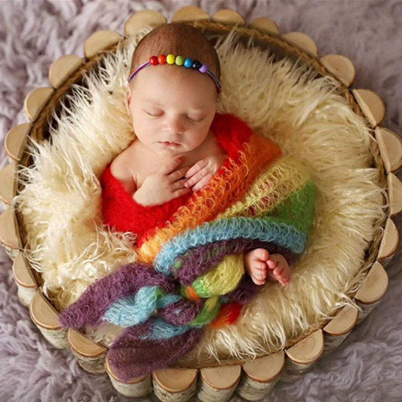 Newborn Photography Props Mohair Baby Wrap Carpet Cute Baby Clothing Baby Photo Props Accessories Newborn Rainbow Wraps 40x80cm
Newborn Photography Props Mohair Baby Wrap Carpet Cute Baby Clothing Baby Photo Props Accessories Newborn Rainbow Wraps 40x80cm