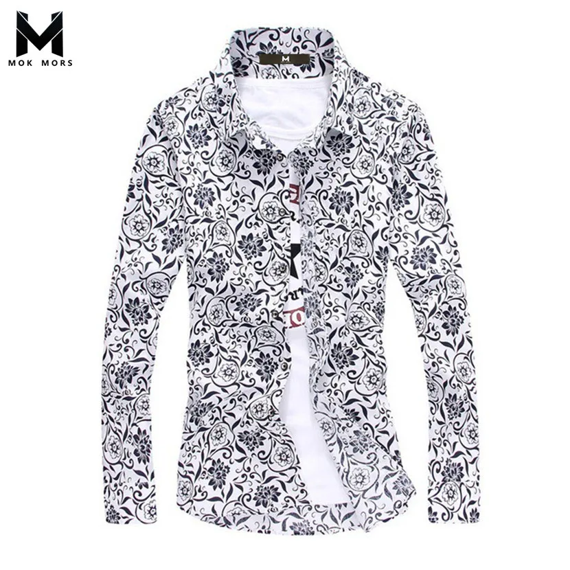 New 2015 Brand Autumn Men Slim Fit Long Sleeve Shirt Luxury Cotton Leisure Floral Male Formal Stylish Shirt Camisa Masculina
New 2015 Brand Autumn Men Slim Fit Long Sleeve Shirt Luxury Cotton Leisure Floral Male Formal Stylish Shirt Camisa Masculina