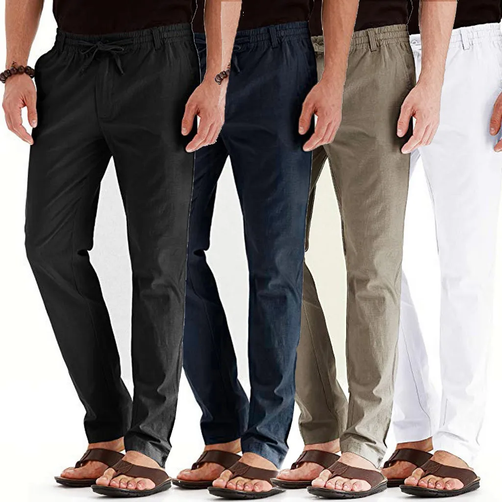 2019 Instyle Men Casual Linen Breathable Loose Long Pant Straight Trousers Stylische und bequeme Herrenmode L0709
2019 Instyle Men Casual Linen Breathable Loose Long Pant Straight Trousers Stylische und bequeme Herrenmode L0709