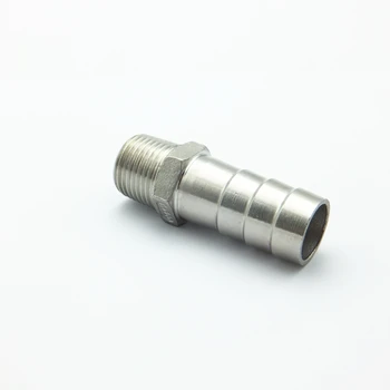 1/2" BSP Male Thread x 20mm Hose Barb Tail 304 Stainless Steel Hex Hose Nipple Barbed Pipe Fitting Connector For Water Oil Air
1/2" BSP Male Thread x 20mm Hose Barb Tail 304 Stainless Steel Hex Hose Nipple Barbed Pipe Fitting Connector For Water Oil Air