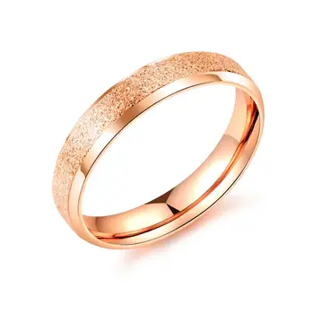 New accessories stainless steel grinding ring European and American fashion pearl sand rose gold titanium steel couple ring
New accessories stainless steel grinding ring European and American fashion pearl sand rose gold titanium steel couple ring