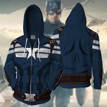 BIANYILONG 2018 new Hoodies Sweatshirts Coat Hoodies Costume Legion Clothing Captain America 3D printed Zipper Hoodies tops
BIANYILONG 2018 new Hoodies Sweatshirts Coat Hoodies Costume Legion Clothing Captain America 3D printed Zipper Hoodies tops