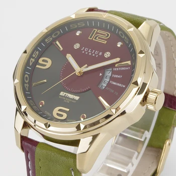 2016 new Julius brand Fashion men sports watches men's quartz genuine Leather Strap Military Army Waterproof Wrist watch
2016 new Julius brand Fashion men sports watches men's quartz genuine Leather Strap Military Army Waterproof Wrist watch