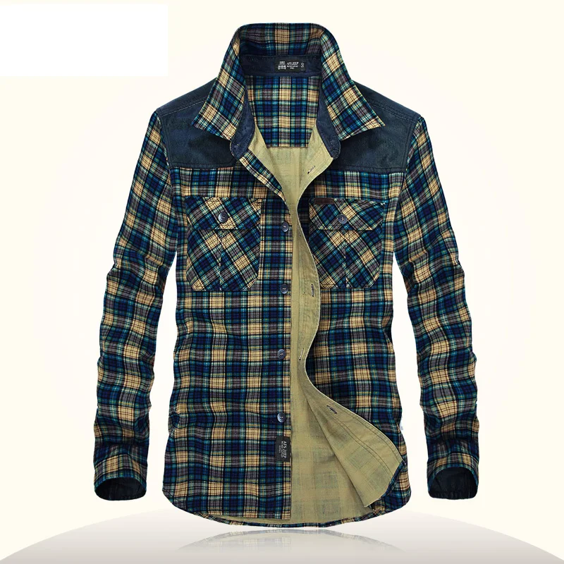 Men clothes 2018 Winter thicken plaid shirts men dress high quality casual corduroy camisa masculina long sleeve men shirt
Men clothes 2018 Winter thicken plaid shirts men dress high quality casual corduroy camisa masculina long sleeve men shirt
