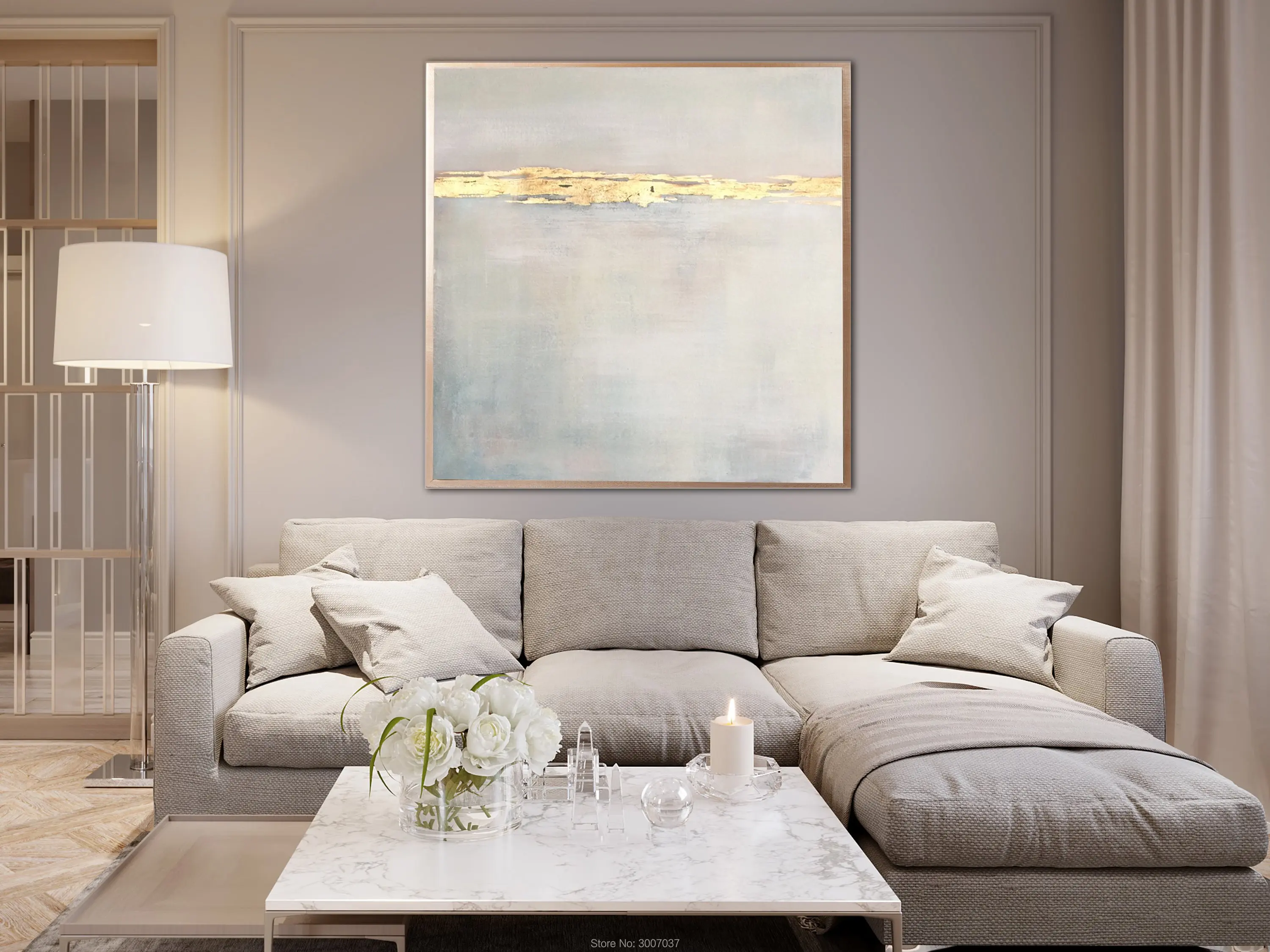 

Large Acrylic White Abstract Painting Gold Paintings Texture Art oil Painting On Canvas For Living Room Huge modern Art Painting
