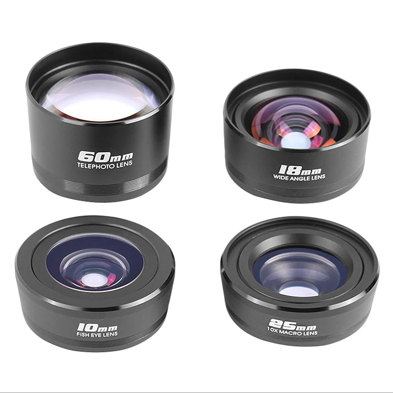 Pholes Wide-Angle Macro Fisheye Telephoto Professional Lens Air-Middle-End Four-Piece Suit for General-Purpose Mobile Phone Le
Pholes Wide-Angle Macro Fisheye Telephoto Professional Lens Air-Middle-End Four-Piece Suit for General-Purpose Mobile Phone Le
