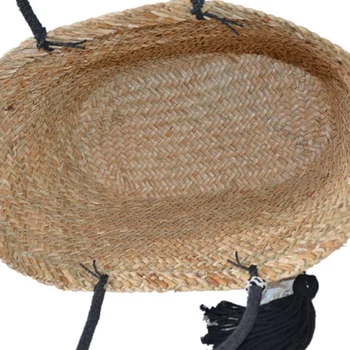 Water Weed Woven Bag Fashion Simple Tassel Hand-Woven Straw Bag Handbag Beach Bag
Water Weed Woven Bag Fashion Simple Tassel Hand-Woven Straw Bag Handbag Beach Bag