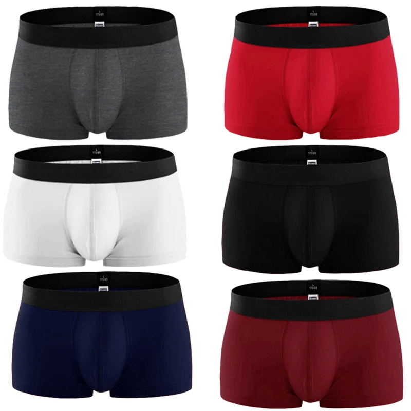 Фото Best Sell Fashion Cotton Underwear Men Print Man Boxers Homme Comfortable Underpants Soft Breathable Male Panties L XL 2XL | Мужская