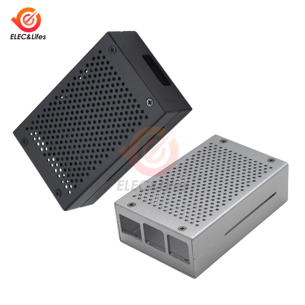 New Aluminum Alloy Case For Raspberry Pi 4 Black/Silver Box Protective Metal Enclosure for Raspberry Pi 4 Model B
New Aluminum Alloy Case For Raspberry Pi 4 Black/Silver Box Protective Metal Enclosure for Raspberry Pi 4 Model B