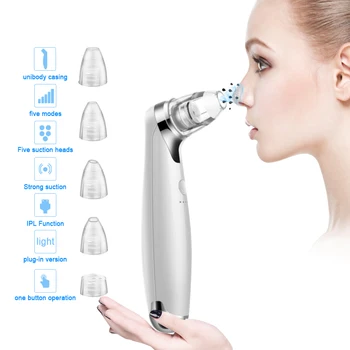 Electric Blackhead Remover Suction Pore Vacuum Facial Cleaner Electric Pore Comedo Remover Tool with 5 Replaceable Suction Head
Electric Blackhead Remover Suction Pore Vacuum Facial Cleaner Electric Pore Comedo Remover Tool with 5 Replaceable Suction Head