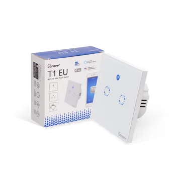 Factory Sonoff T1 EU Wifi Wall Switch 433 RF APP Control Smart Home Automation Works with Alexa Google Home
Factory Sonoff T1 EU Wifi Wall Switch 433 RF APP Control Smart Home Automation Works with Alexa Google Home