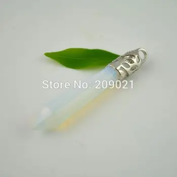 DIY! 9X63MM Unisex Opal Opalite Crystal Point Pendant For Men's Jewelry Necklaces15pcs/lot
DIY! 9X63MM Unisex Opal Opalite Crystal Point Pendant For Men's Jewelry Necklaces15pcs/lot