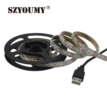 SZYOUMY 5V USB LED Strip Light Tape Waterproof White / Warmwhite 100cm 2835 Flexible Rope TV Background Lighting + USB Cable 
SZYOUMY 5V USB LED Strip Light Tape Waterproof White / Warmwhite 100cm 2835 Flexible Rope TV Background Lighting + USB Cable