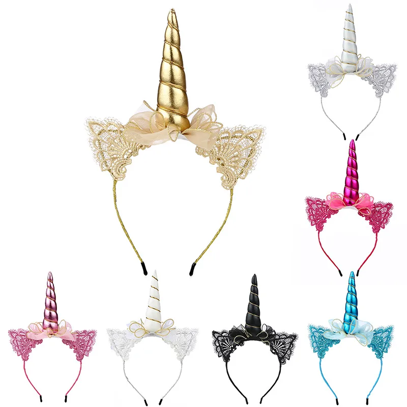 Unicorn Headband Children's Birthday Festival Gift Bows Lace Kitten Ears Headdress Halloween Party Cartoon Hair Accessories
Unicorn Headband Children's Birthday Festival Gift Bows Lace Kitten Ears Headdress Halloween Party Cartoon Hair Accessories