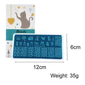 1pc 6*12cm BeautyBigBang Nail Stamping Plate Animal Styles Dog Paws Rectangle Cute Cat Theme For Manicure Nail Art Plate 008
1pc 6*12cm BeautyBigBang Nail Stamping Plate Animal Styles Dog Paws Rectangle Cute Cat Theme For Manicure Nail Art Plate 008