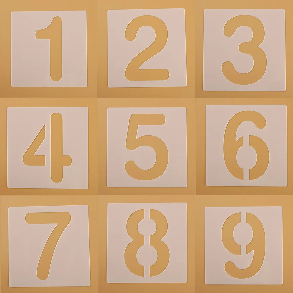 10*10CM Embossing Paper Card Template 0-9 numbers Layering Stencils For Walls Painting Scrapbooking Stamp Album Decor DIY Craft
10*10CM Embossing Paper Card Template 0-9 numbers Layering Stencils For Walls Painting Scrapbooking Stamp Album Decor DIY Craft