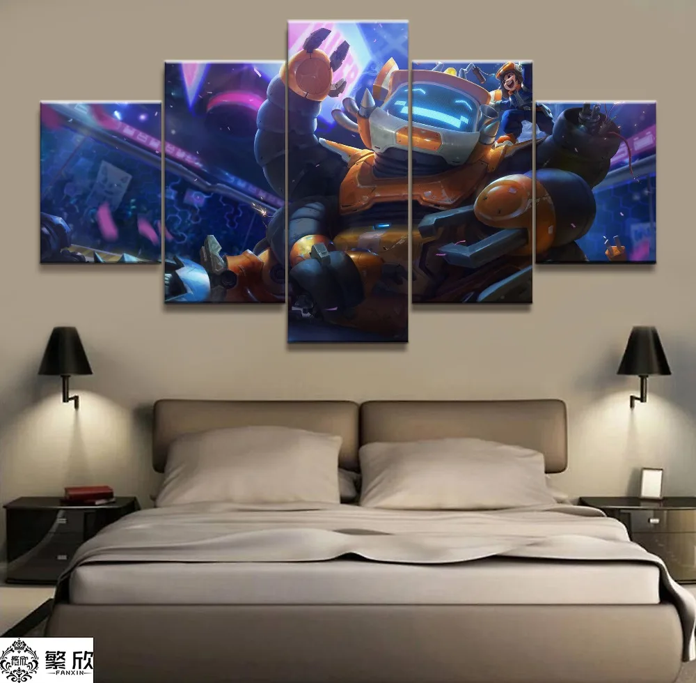 5 Panel LOL League of Legends Nunu Game Canvas Printed Painting For Living Room Wall Art Decor HD Picture Artworks Poster
5 Panel LOL League of Legends Nunu Game Canvas Printed Painting For Living Room Wall Art Decor HD Picture Artworks Poster