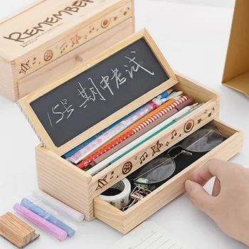 Candice guo wooden toy wood Creative stationery Blackboard Pencil Box Multilayer drawer baby school birthday gift present 1pc
Candice guo wooden toy wood Creative stationery Blackboard Pencil Box Multilayer drawer baby school birthday gift present 1pc