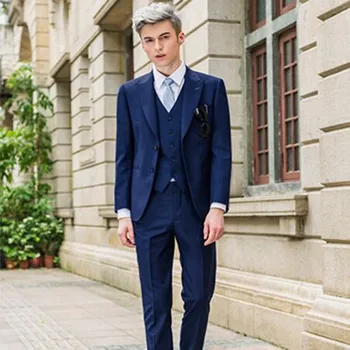 Blue mens suits handsome 2018 wedding suits for men custom made slim fit groom fashion leisure tuxedos suit (jacket+pants+vest)
Blue mens suits handsome 2018 wedding suits for men custom made slim fit groom fashion leisure tuxedos suit (jacket+pants+vest)