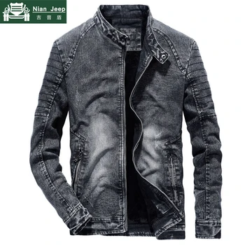 2020 New Vintage Denim Jacket Men Fashion Slim Fit Mens Jeans Coats Streetwear Motorcycle jacket jaqueta masculina Size M-3XL
2020 New Vintage Denim Jacket Men Fashion Slim Fit Mens Jeans Coats Streetwear Motorcycle jacket jaqueta masculina Size M-3XL
