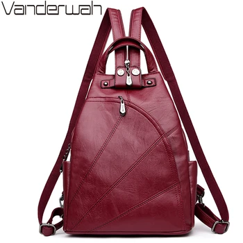 VANDERWAH 3-in-1 Backpack Female Leather Women's Backpack Chest School Bags for Teenage Girls Leisure Travel Back Pack Mochilas
VANDERWAH 3-in-1 Backpack Female Leather Women's Backpack Chest School Bags for Teenage Girls Leisure Travel Back Pack Mochilas