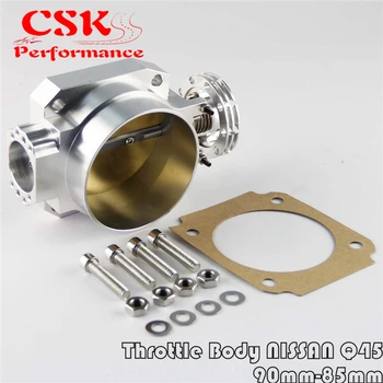 90MM-85mm Q45 Throttle Body Intake Manifold Fits For NISSAN RB25DET RB26DET RB20DT GTS SILVER 
90MM-85mm Q45 Throttle Body Intake Manifold Fits For NISSAN RB25DET RB26DET RB20DT GTS SILVER