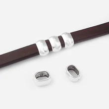 10pcs/Lot Silver Color Slider Beads for 10x6mm Licorice Leather Bracelet Jewelry Making Findings
10pcs/Lot Silver Color Slider Beads for 10x6mm Licorice Leather Bracelet Jewelry Making Findings