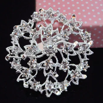 Silver Tone Crystal Rhinestone Wedding Bridal Bouquet Flower Brooch Party Gift Women Costume Jewellry
Silver Tone Crystal Rhinestone Wedding Bridal Bouquet Flower Brooch Party Gift Women Costume Jewellry