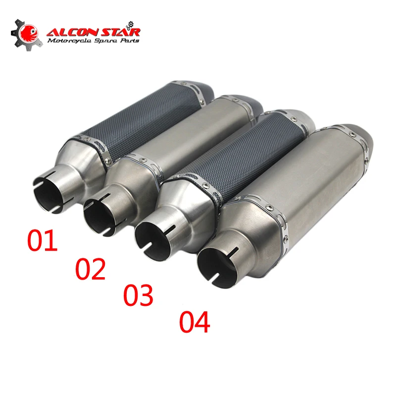 Alconstar- 51mm Universal Motorcycle Akrapovic Exhaust Pipe Muffler System Racing Escape Moto ATV Scooter For KTM EXC for Yamaha
Alconstar- 51mm Universal Motorcycle Akrapovic Exhaust Pipe Muffler System Racing Escape Moto ATV Scooter For KTM EXC for Yamaha