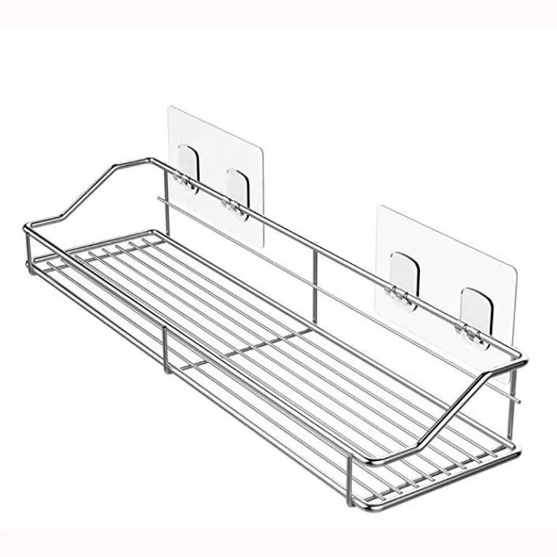 304 Stainless Steel Kitchen Bathroom Toilet Shelf Wall Mount Shower Adhesive No Drilling Storage Organizer Shampoo Holder Rack
304 Stainless Steel Kitchen Bathroom Toilet Shelf Wall Mount Shower Adhesive No Drilling Storage Organizer Shampoo Holder Rack