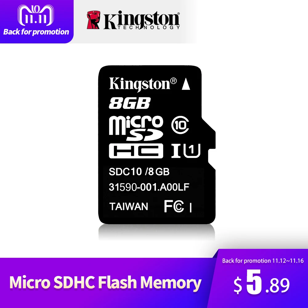 

Kingston Class 10 Micro SD Card 32GB 64GB 8GB 16GB Mini SD Memory Card SDHC SDXC Micro SD TF Card For Camera Android SmartPhone