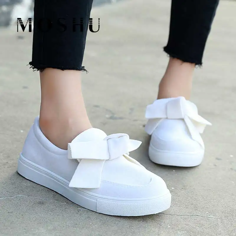 Spring Flat Shoes Women Sneakers Slip-on Loafers Trainers Butterfly-knot Canvas Vulcanized Shoes White Sneakers Chaussures Femme
Spring Flat Shoes Women Sneakers Slip-on Loafers Trainers Butterfly-knot Canvas Vulcanized Shoes White Sneakers Chaussures Femme