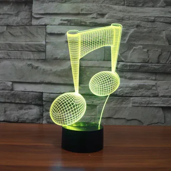 Musical Note 3D Touch LED Illusion Night Light 7-color Auto Change Bar Shop Bedroom USB Decor Table Lamp Kids Gift Lights
Musical Note 3D Touch LED Illusion Night Light 7-color Auto Change Bar Shop Bedroom USB Decor Table Lamp Kids Gift Lights
