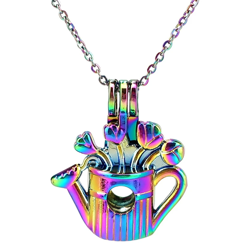 C946 COLORS Sprinkler Flower Cage Locket Necklace Pendant Aroma Essential Oil Diffuser Fun Gift
C946 COLORS Sprinkler Flower Cage Locket Necklace Pendant Aroma Essential Oil Diffuser Fun Gift