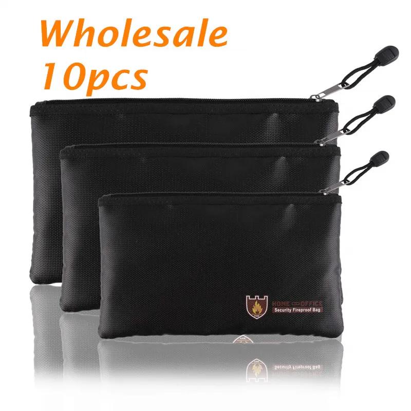 10PCS Portable Fireproof & Waterproof Document Envelope File Folder Cash Pouch Fireproof Money Bag Lipo Safe Bag for Home Office
10PCS Portable Fireproof & Waterproof Document Envelope File Folder Cash Pouch Fireproof Money Bag Lipo Safe Bag for Home Office