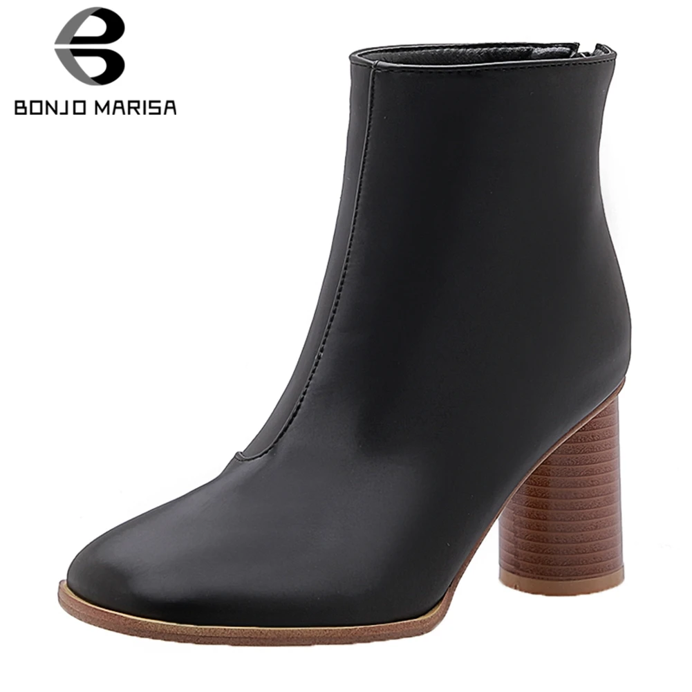 BONJOMARISA Plus Size 32-48 New Fashion Hot Sale Concise Shoes Woman Boots Female Chunky High Heels Ankle Boots Woman Shoes
BONJOMARISA Plus Size 32-48 New Fashion Hot Sale Concise Shoes Woman Boots Female Chunky High Heels Ankle Boots Woman Shoes