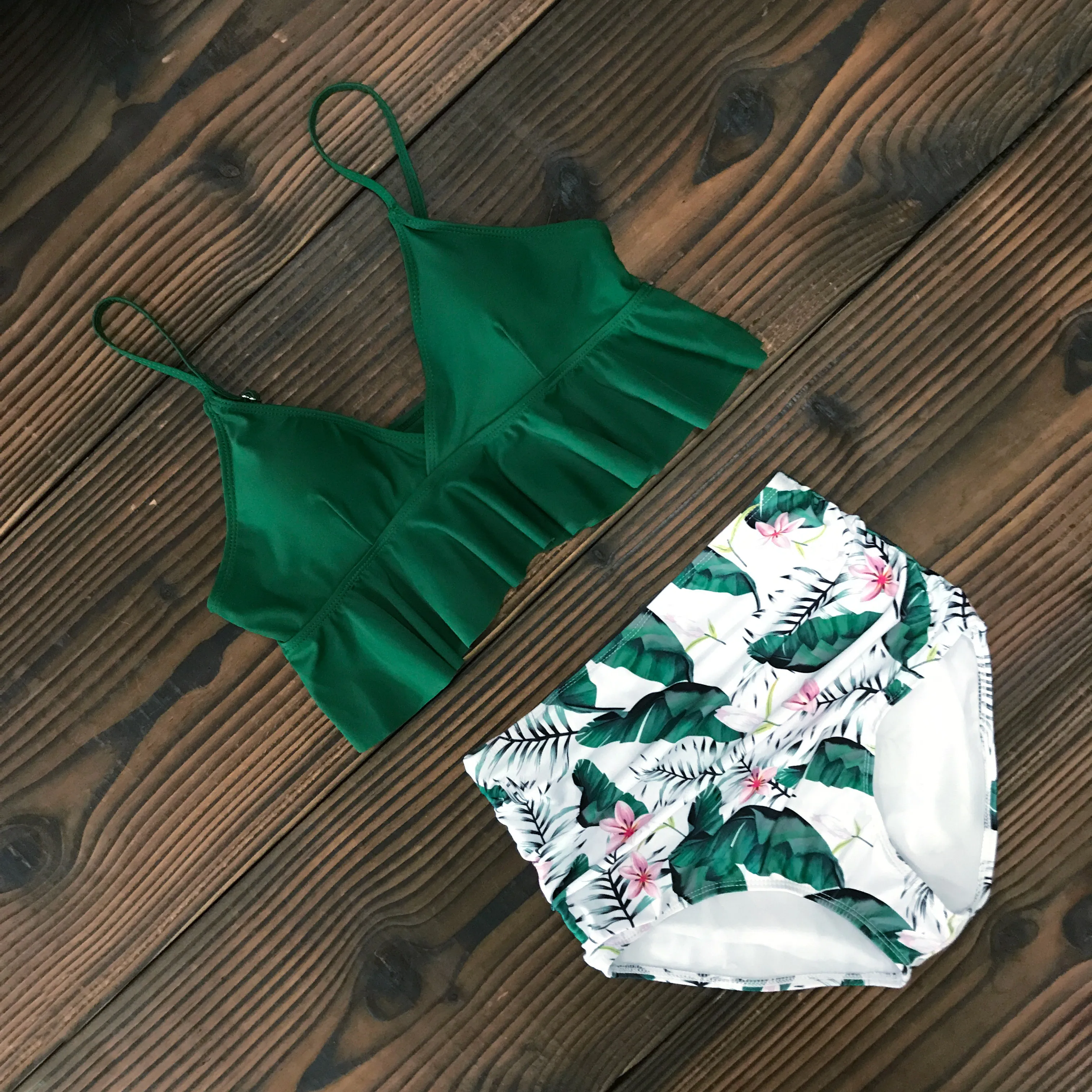 High Waist Bikini Swimwear Women Swimsuit High Neck Push Up Bikini Set Print Bandage Biquni Bathing Suit Beach Wear Swimming
High Waist Bikini Swimwear Women Swimsuit High Neck Push Up Bikini Set Print Bandage Biquni Bathing Suit Beach Wear Swimming