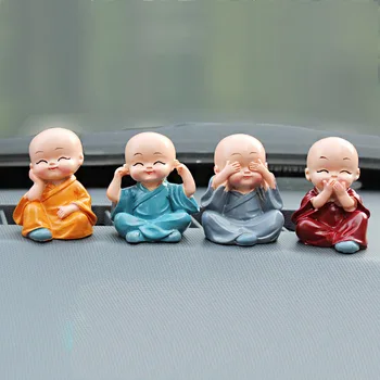 4Pcs/Set Car Ornaments 4 Don't Monks Resin Maitreya Buddha Kung Fu Figure Doll Gift Auto Dashboard Decoration Pendants Charms
4Pcs/Set Car Ornaments 4 Don't Monks Resin Maitreya Buddha Kung Fu Figure Doll Gift Auto Dashboard Decoration Pendants Charms