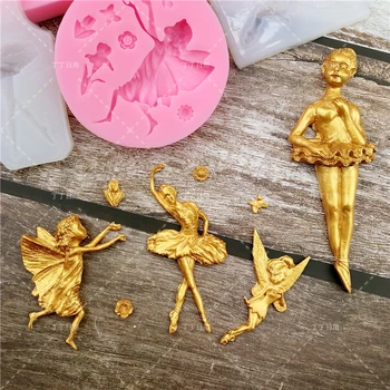 3D Ballet Girl Angel Silicone Mold Cupcake Topper Fondant Cake Decorating Tools Cupcake Baking Candy Chocolate Gumpaste Mould
3D Ballet Girl Angel Silicone Mold Cupcake Topper Fondant Cake Decorating Tools Cupcake Baking Candy Chocolate Gumpaste Mould