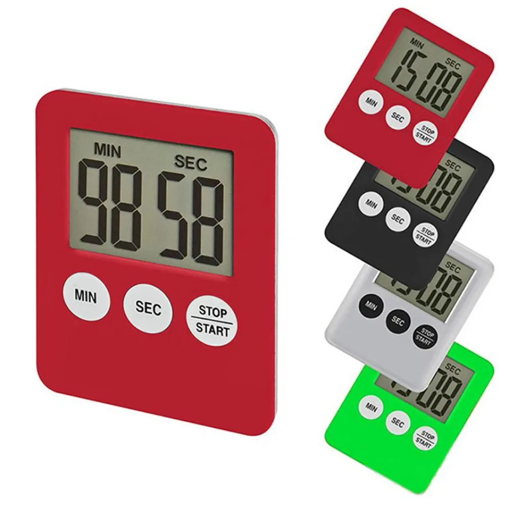 Kitchen Cooking Timer LCD Kitchen Timer Digital Count-Down Up Clock Alarm Magnetic D235
Kitchen Cooking Timer LCD Kitchen Timer Digital Count-Down Up Clock Alarm Magnetic D235