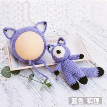 White Newborn Baby Crochet Knitting fox Doll Hat Lovely Infant Baby Photography Props Cap Hat Knitted fox Doll 0-1M OR 3-4M
White Newborn Baby Crochet Knitting fox Doll Hat Lovely Infant Baby Photography Props Cap Hat Knitted fox Doll 0-1M OR 3-4M