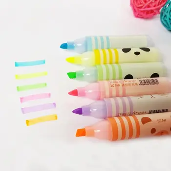 6pcs Mini Cartoon Animals Highlighters Lovely Paint Marker Pens Drawing Liquid Chalk Stationery School Office Art Supplies
6pcs Mini Cartoon Animals Highlighters Lovely Paint Marker Pens Drawing Liquid Chalk Stationery School Office Art Supplies