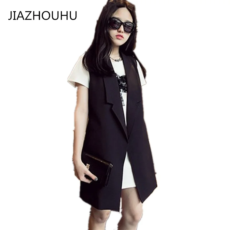 Plus Size 4XL Brief Turn-Down Collar Caedigan Casual Female Vest Slim Long Waistcoat Autumn Sleeveless Coat Female Ladies Vests
Plus Size 4XL Brief Turn-Down Collar Caedigan Casual Female Vest Slim Long Waistcoat Autumn Sleeveless Coat Female Ladies Vests
