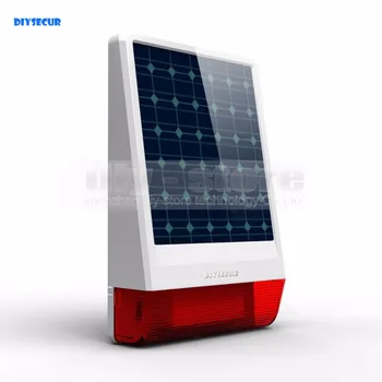 DIYSECUR Waterproof Wireless Outdoor Big Strobe Solar Powered Siren Alarm + LED Flashing for Home Alarm System
DIYSECUR Waterproof Wireless Outdoor Big Strobe Solar Powered Siren Alarm + LED Flashing for Home Alarm System