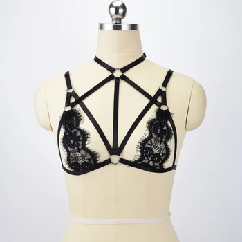 HANAERNES New Harajuku Gothic body harness Combination Adult Pole dance harness cage bra sexy lingerie fetish wear bondage
HANAERNES New Harajuku Gothic body harness Combination Adult Pole dance harness cage bra sexy lingerie fetish wear bondage