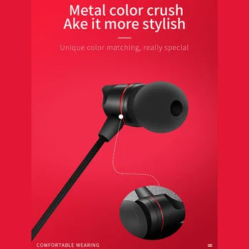 New Braided wire metal earphone high elastic inner wire aluminum alloy high quality diaphragm sound quality balance gold-plated
New Braided wire metal earphone high elastic inner wire aluminum alloy high quality diaphragm sound quality balance gold-plated
