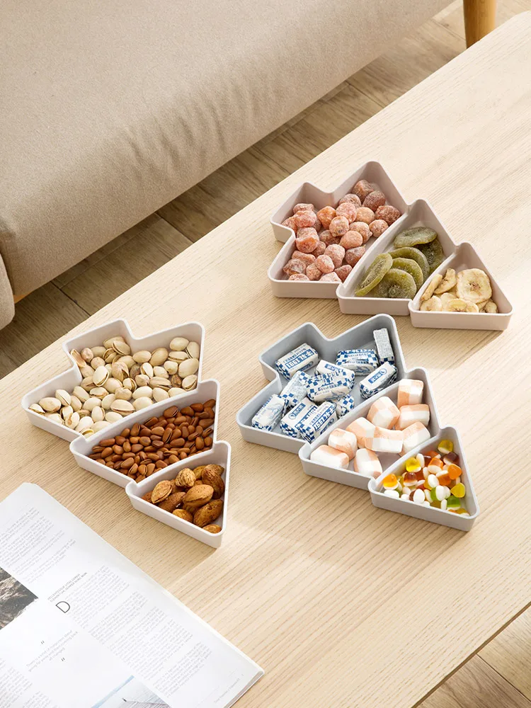 Christmas tree partition dried fruit plate home creative snack dish living room plastic candy dish melon seeds dried fruit box
Christmas tree partition dried fruit plate home creative snack dish living room plastic candy dish melon seeds dried fruit box