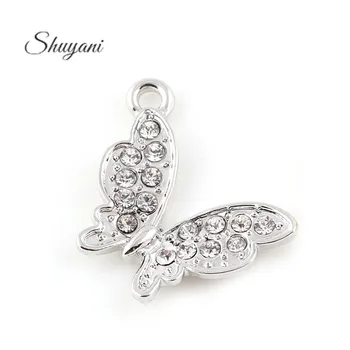 24*21mm Butterfly Floating Charms Pendant Silver Gold Color Alloy Crystal Charms Pendant For Bracelet Necklace Jewelry Making
24*21mm Butterfly Floating Charms Pendant Silver Gold Color Alloy Crystal Charms Pendant For Bracelet Necklace Jewelry Making